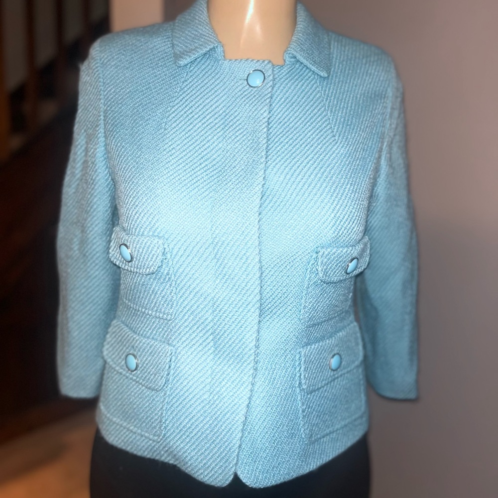 Talbots turquoise blazer - 10